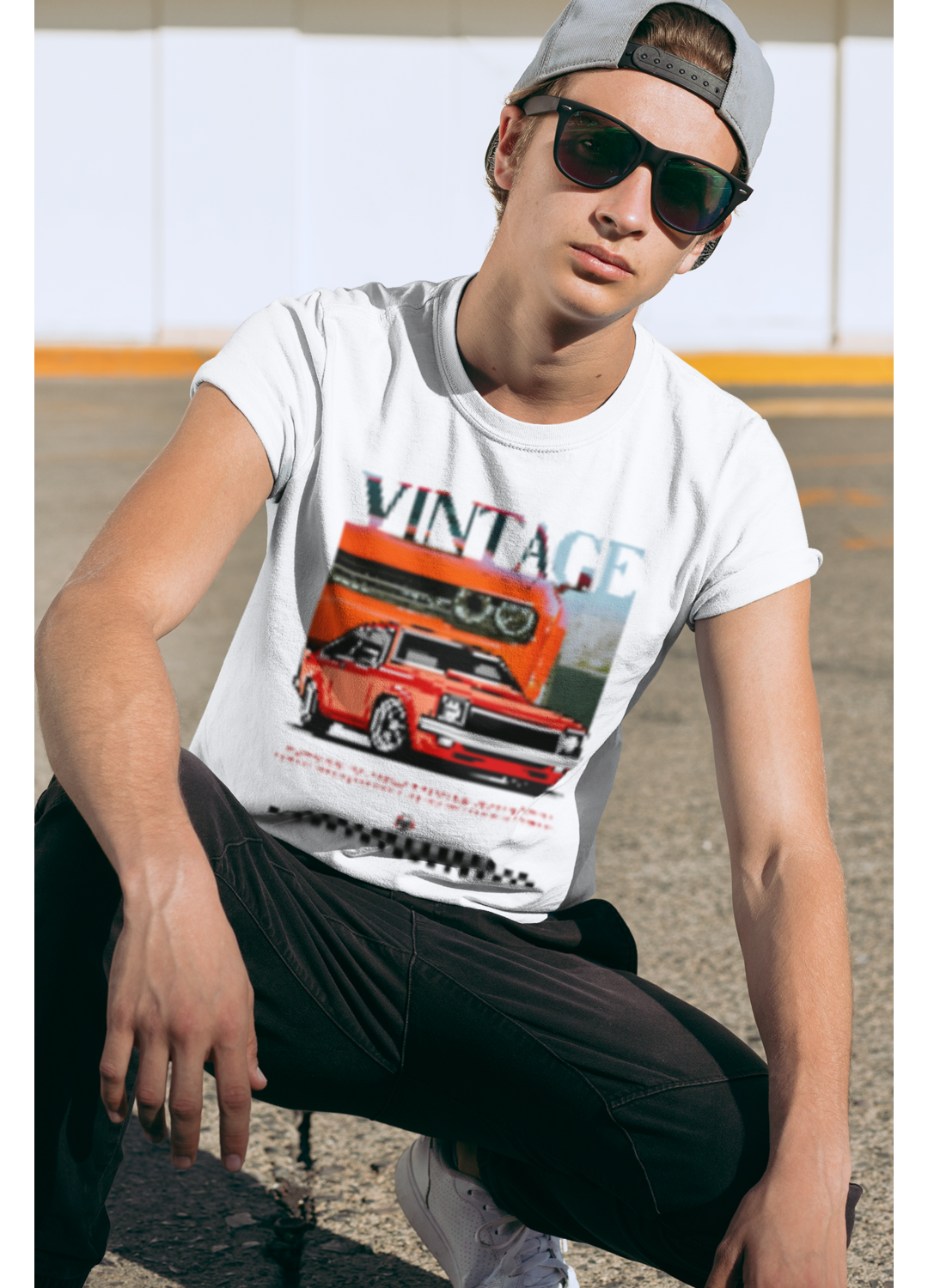 Vintage Ride Tee/W - Classic Crew T-Shirt