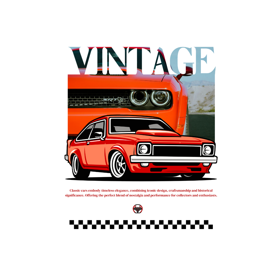 Vintage Ride Tee/W - Classic Crew T-Shirt