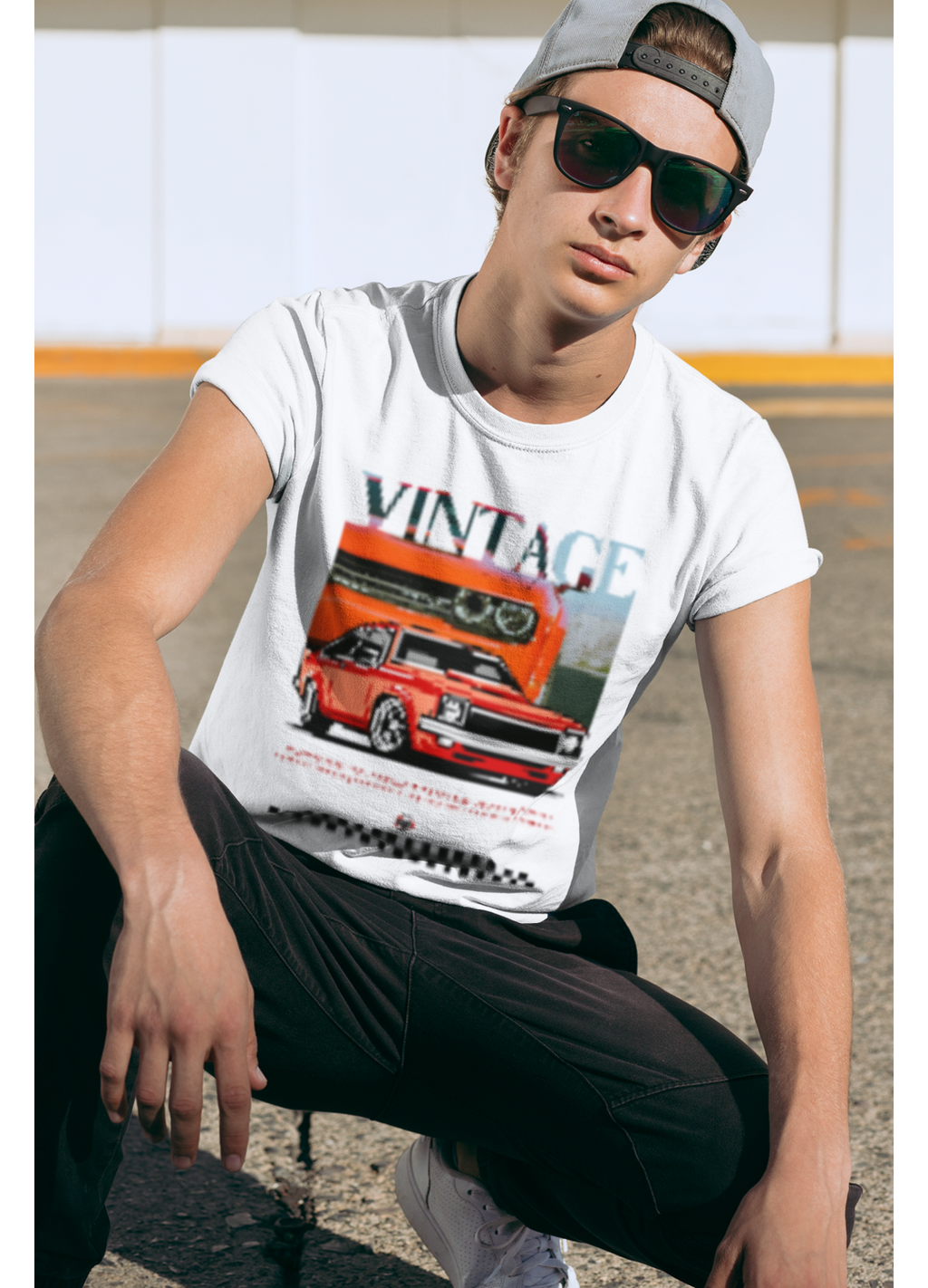 Vintage Ride Tee/W - Classic Crew T-Shirt