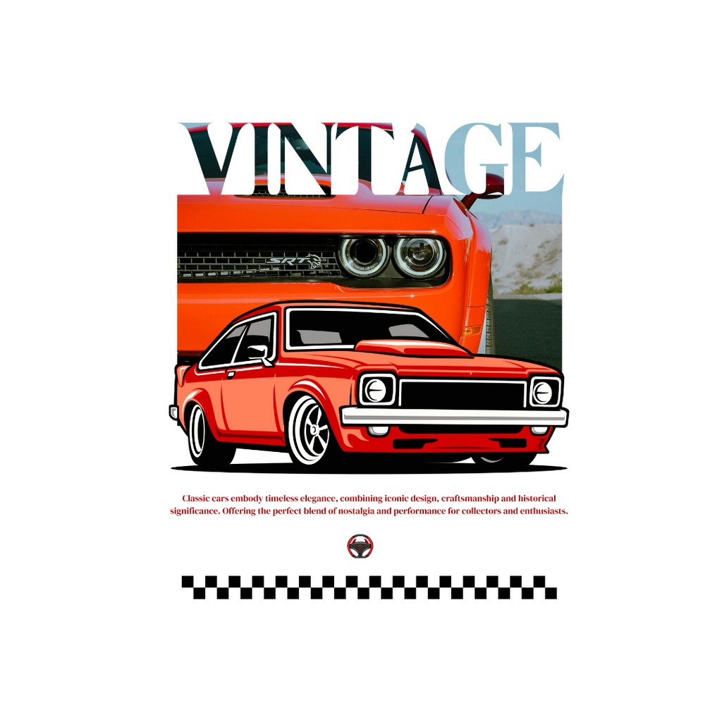 Vintage Ride Tee/W - Classic Crew T-Shirt